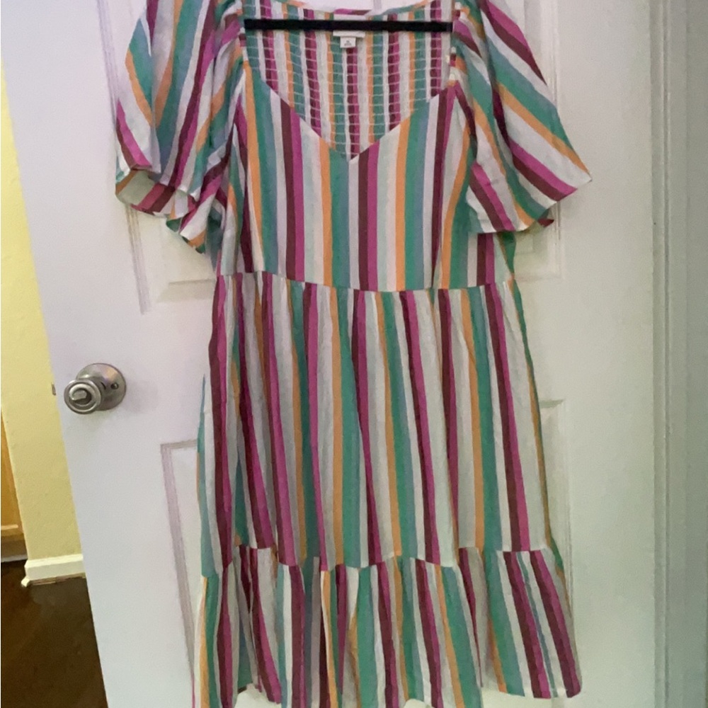 Plus Size New Ava & Viv Multicolor Flutter Summer… - image 6